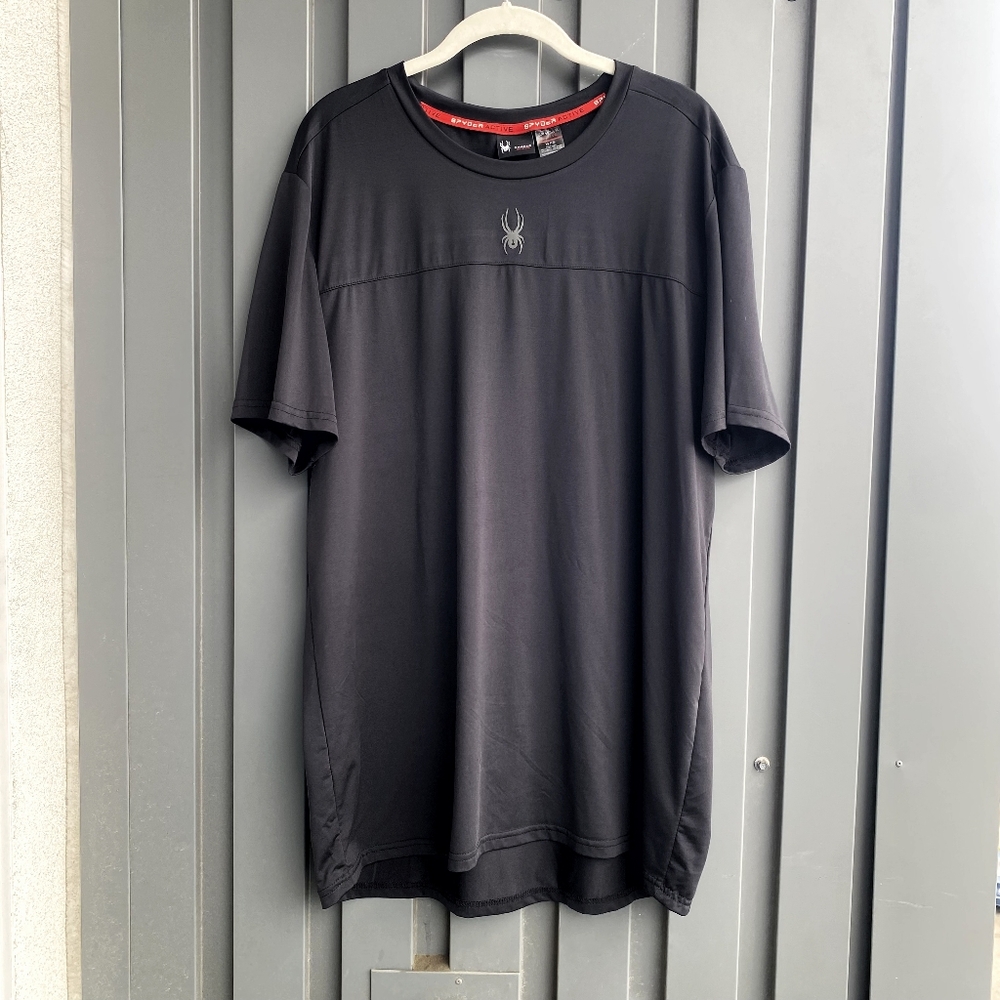 Mens Spyder Active Breathable Shirt Black XL